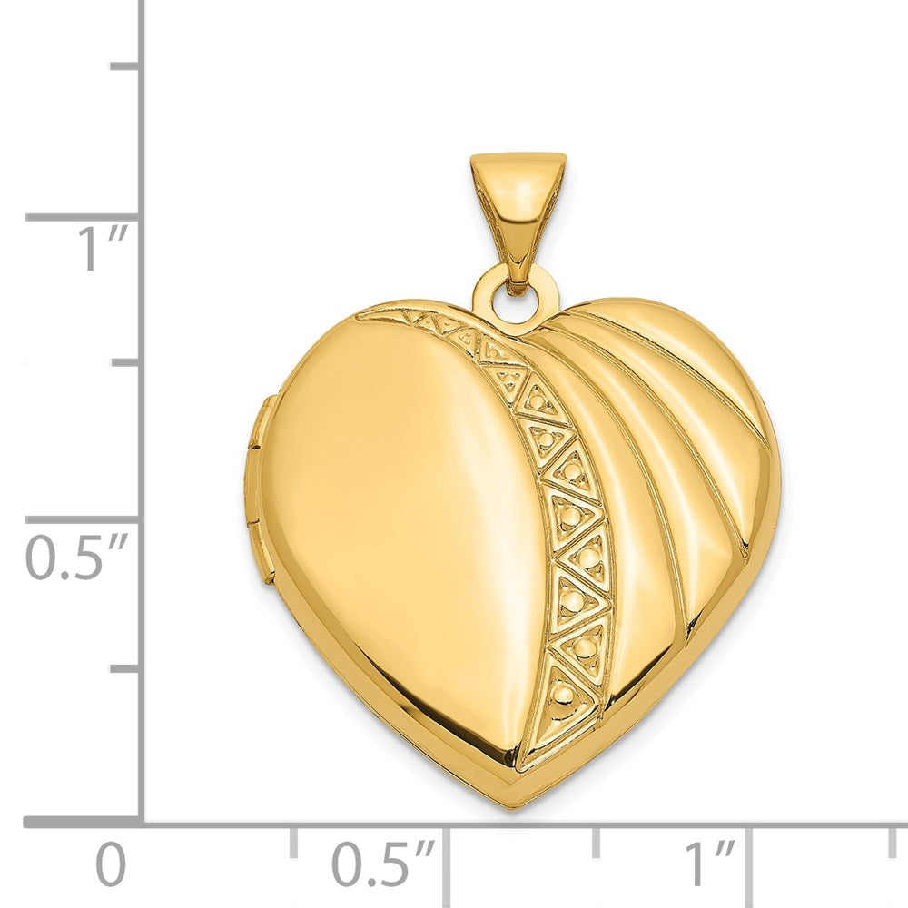 14k 21mm Heart Locket