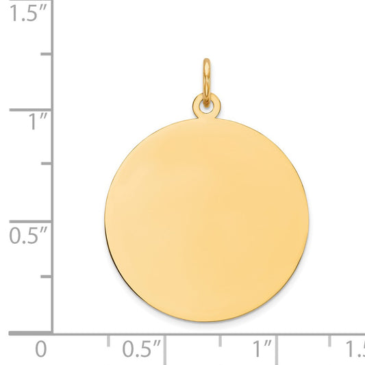 14K Round Disc Charm