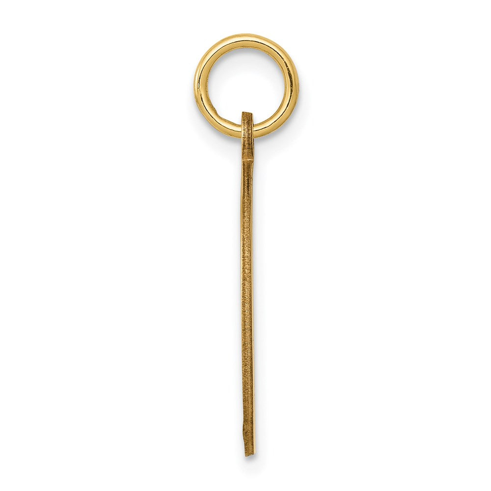 14k w/Enamel .027 Gauge Circular Engravable Disc Charm