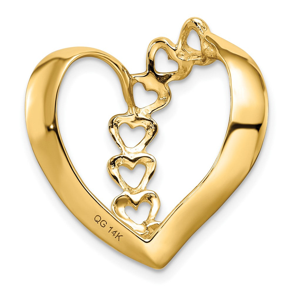 14k Genuine 2 Stone Mother's Slide