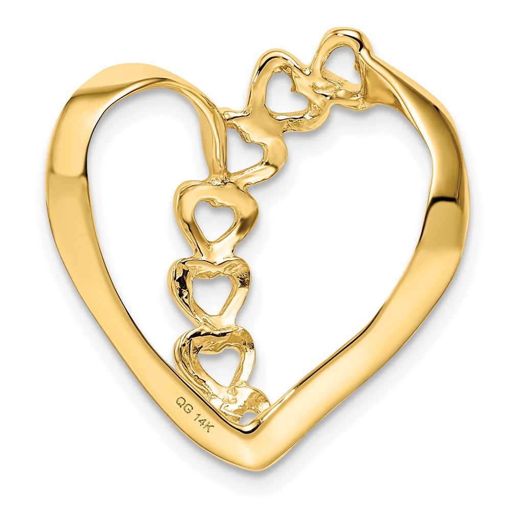 14k Genuine 4 Stone Mother's Slide