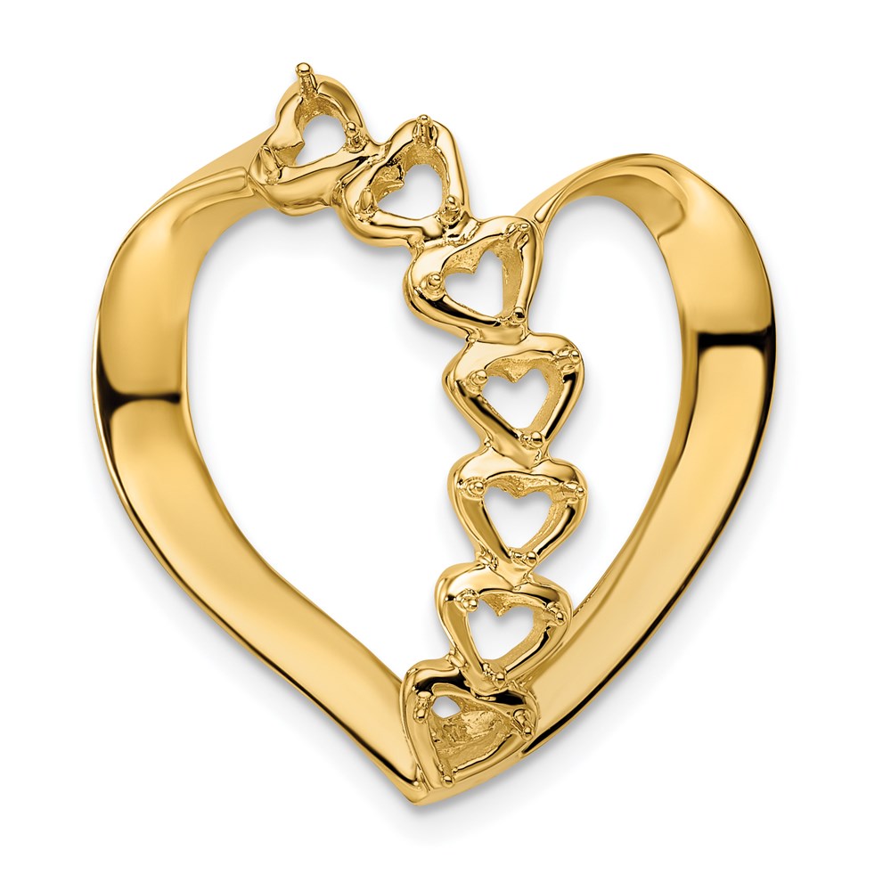 14k Genuine 7 Stone Mother's Slide