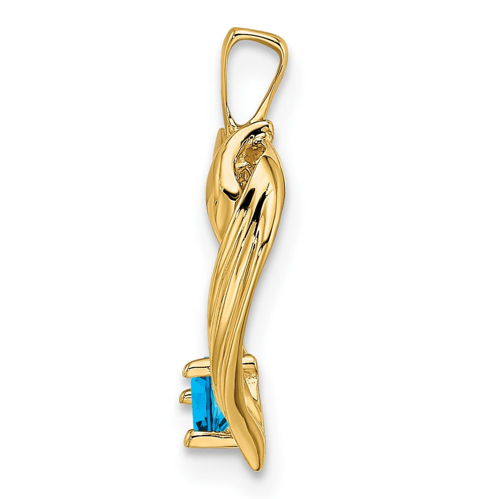 14k 1 Genuine Stone Family Pendant