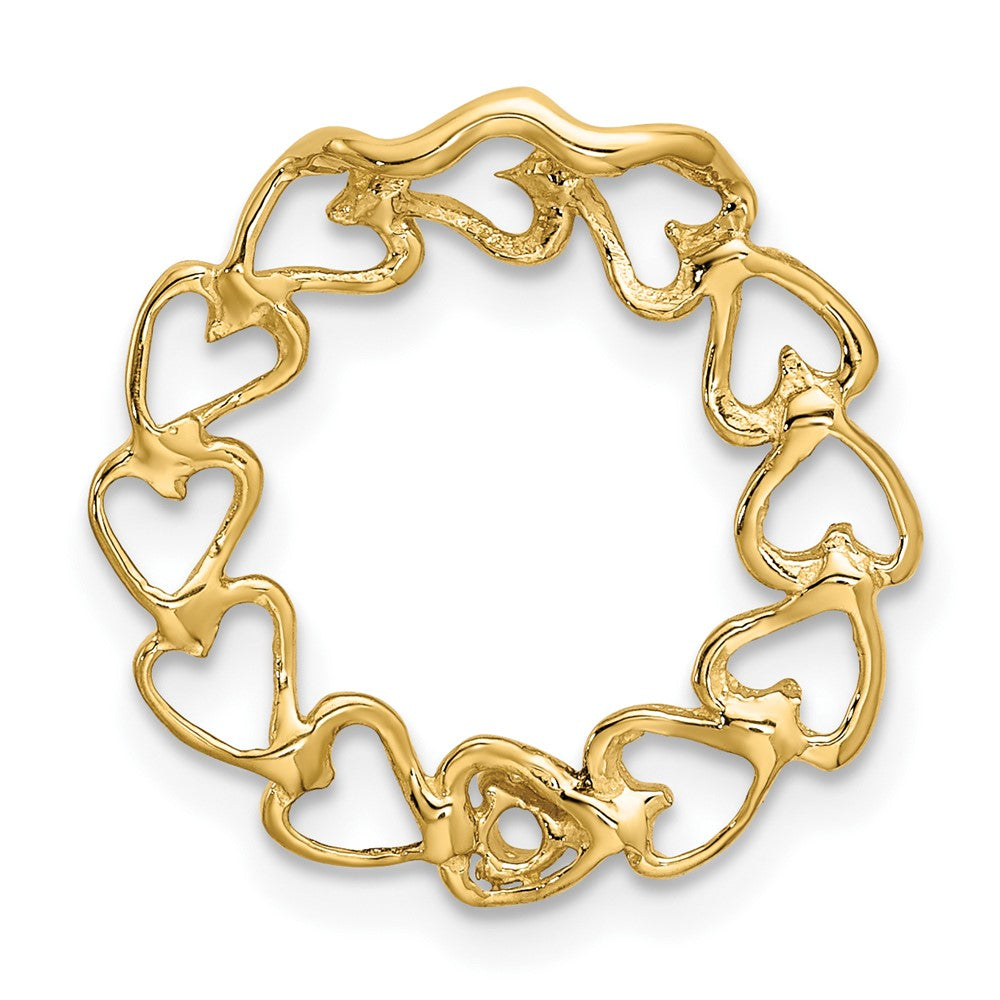 14k 1 Synthetic Stone Family Pendant