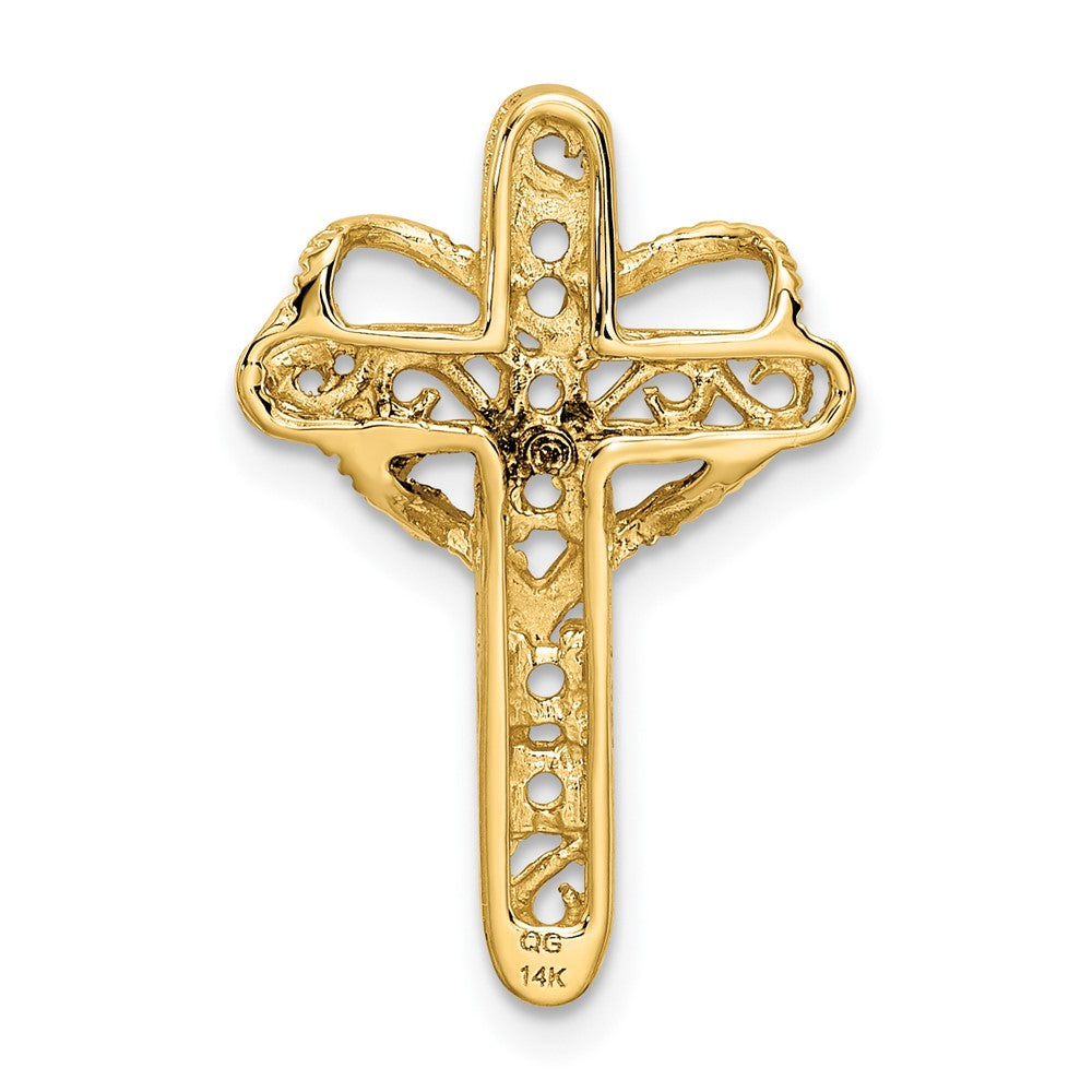 14k Synthetic Diamond Family Jewelry Pendant