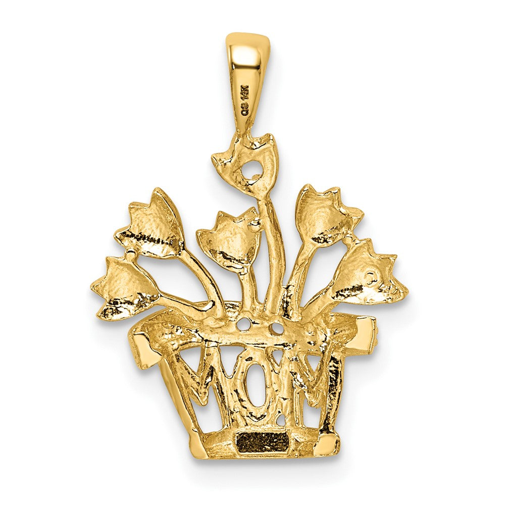 14k 2mm Synthetic VS Diamond Family Jewelry Pendant