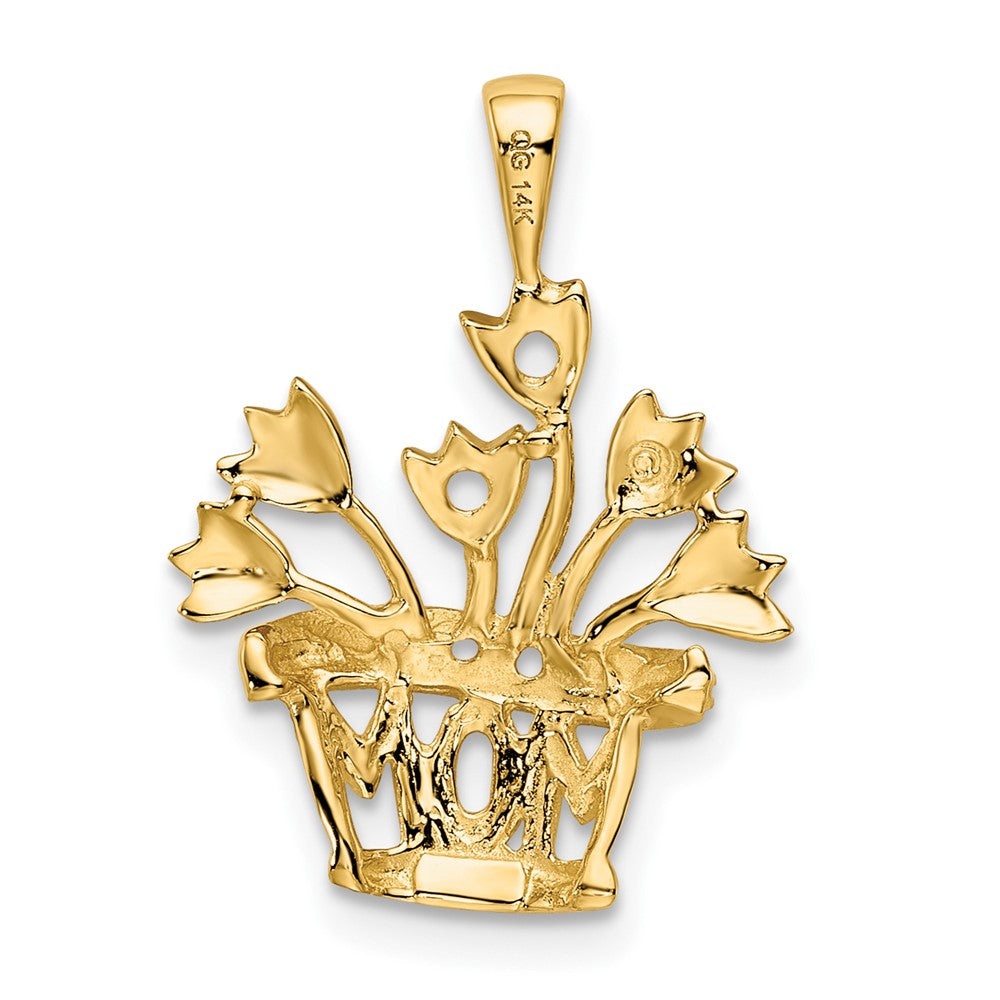 14k 2mm Synthetic AA Diamond Family Jewelry Pendant