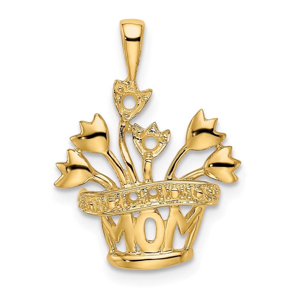 14k 2mm Synthetic AA Diamond Family Jewelry Pendant