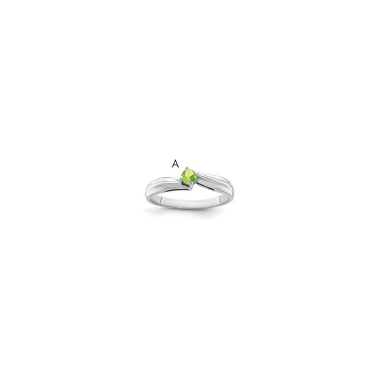 Sterling Silver Rhodium-plated Family Jewelry Ring