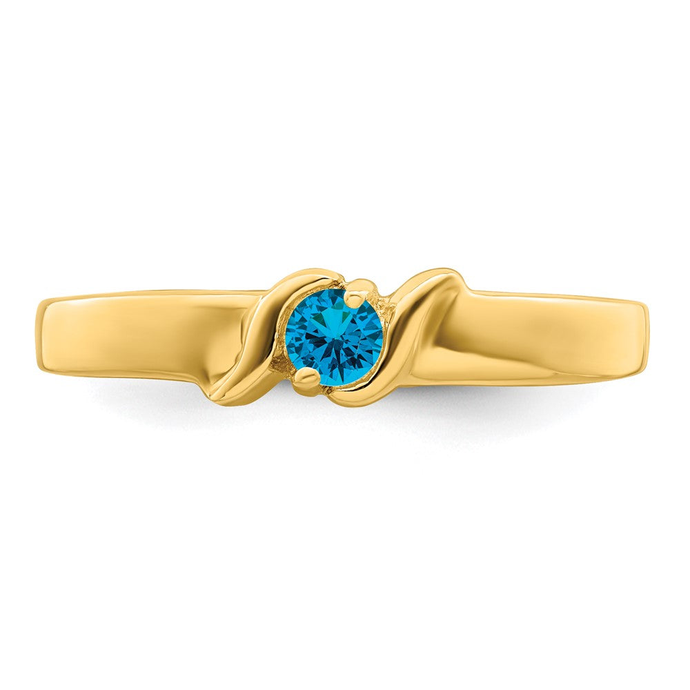 14k Synthetic Family Jewelry Ring