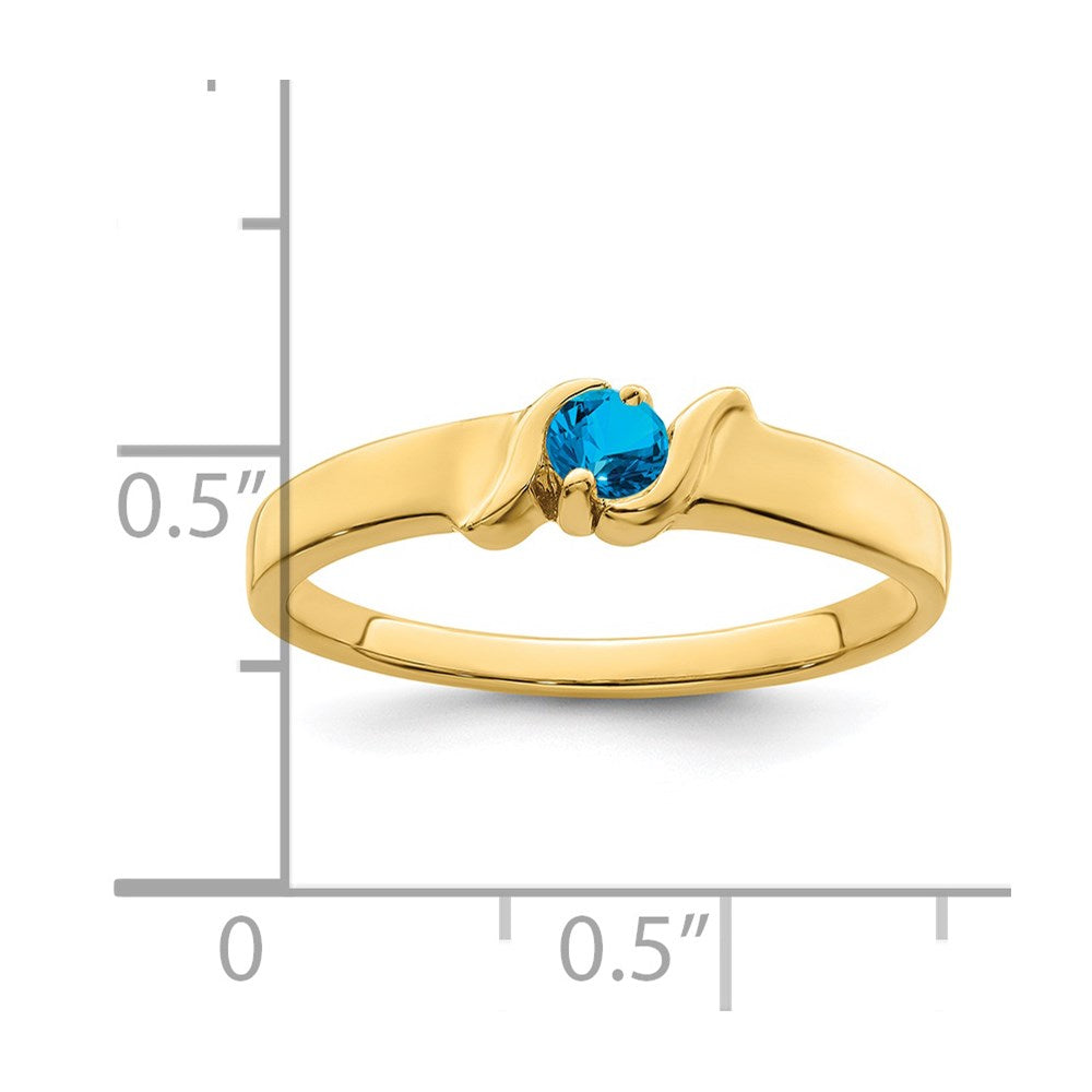 14k Synthetic Family Jewelry Ring