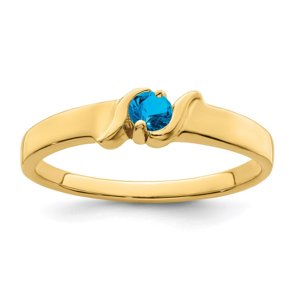 14k Synthetic Family Jewelry Ring