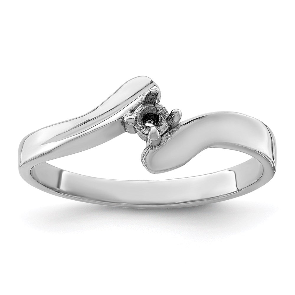 Sterling Silver Rhodium-plated Synthetic 3 Stone Mother's Ring
