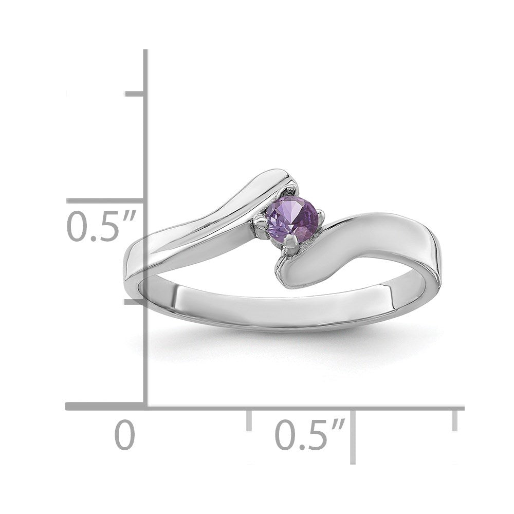 Sterling Silver Rhodium-plated Family Jewelry Ring