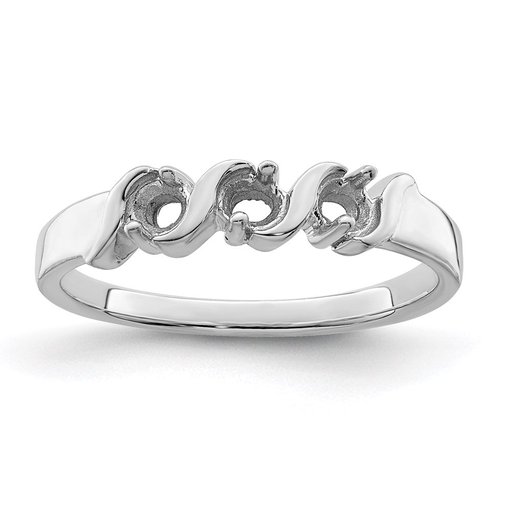14k White Gold Family Jewelry Ring