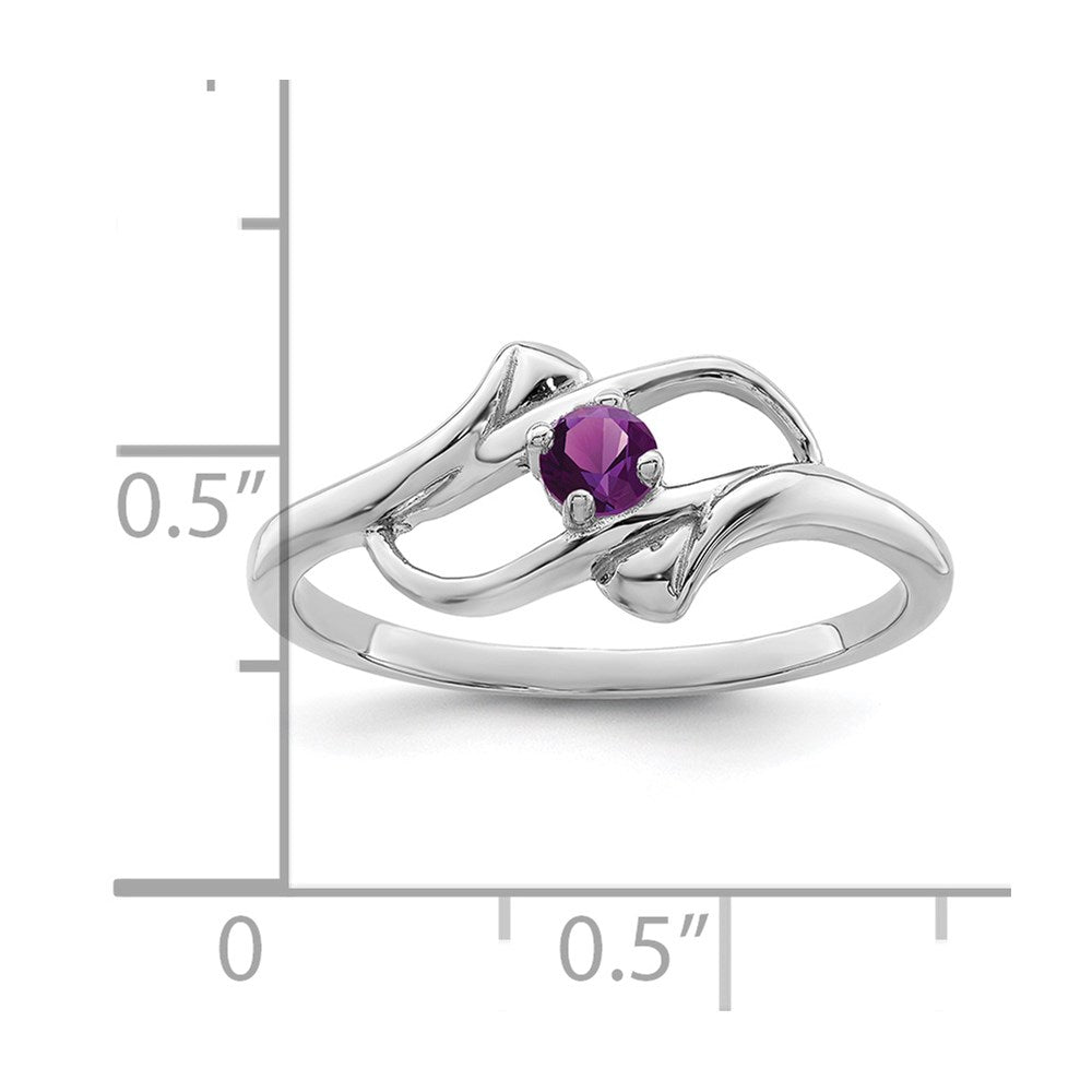 Sterling Silver Rhodium-plated Family Jewelry Ring