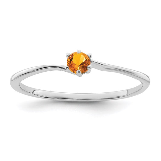 14k White Gold Family Jewelry Ring