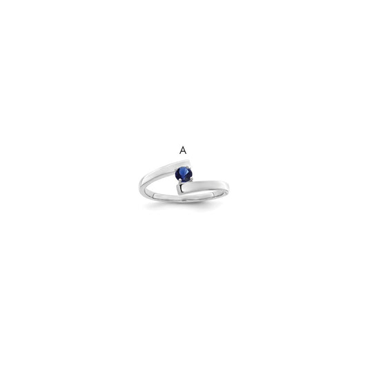 Sterling Silver Rhodium-plated Family Jewelry Ring