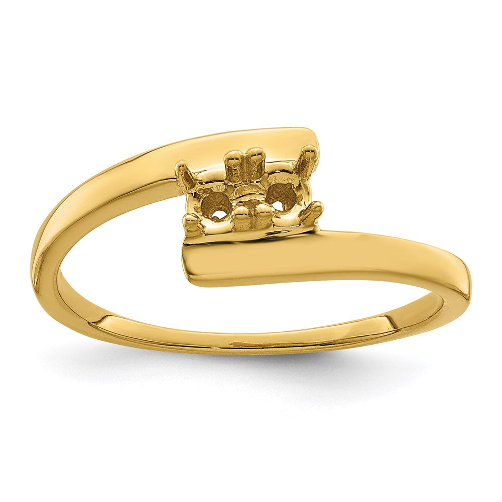 14k Genuine 2 Stone Mother's Ring