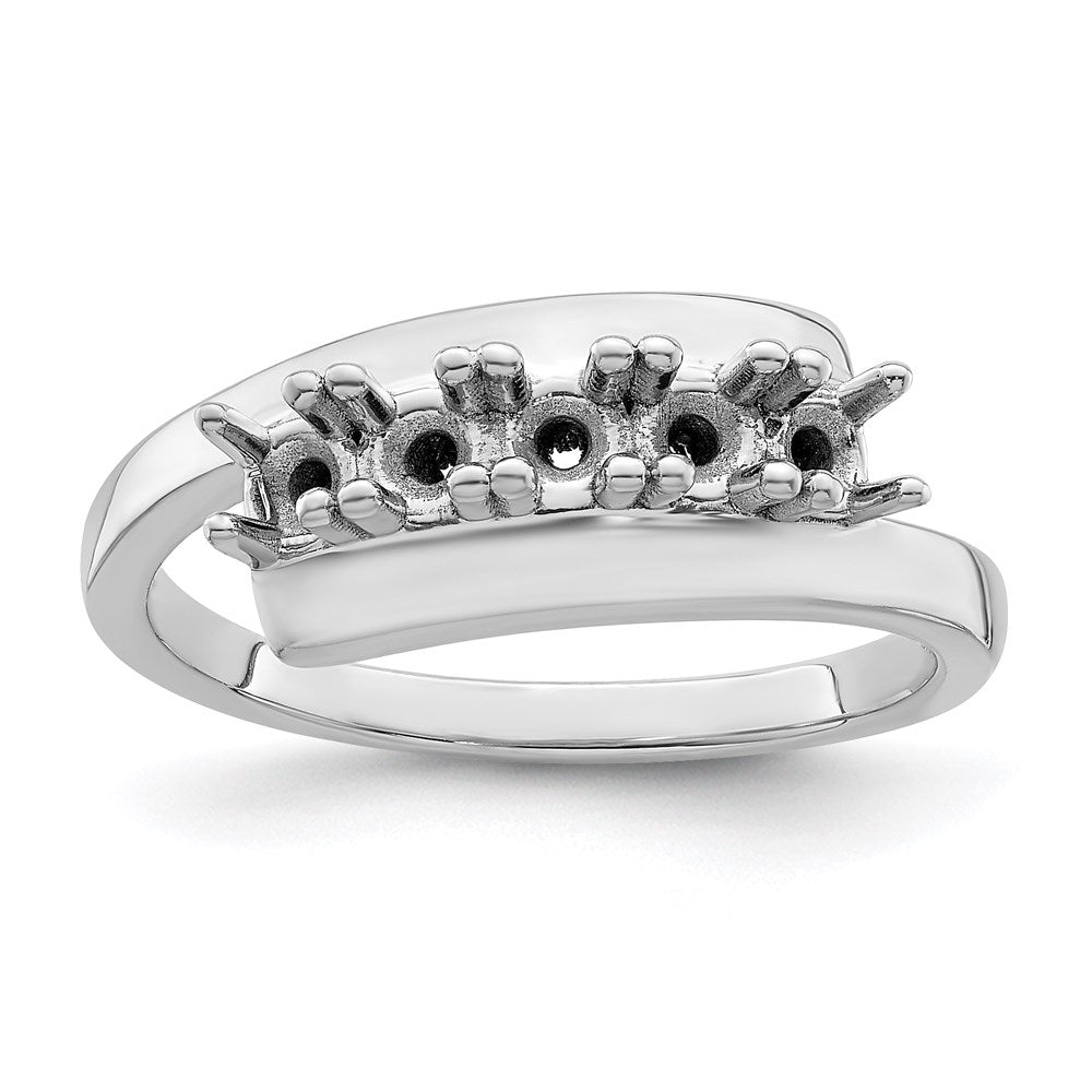 Sterling Silver Rhodium-plated Family Jewelry Ring