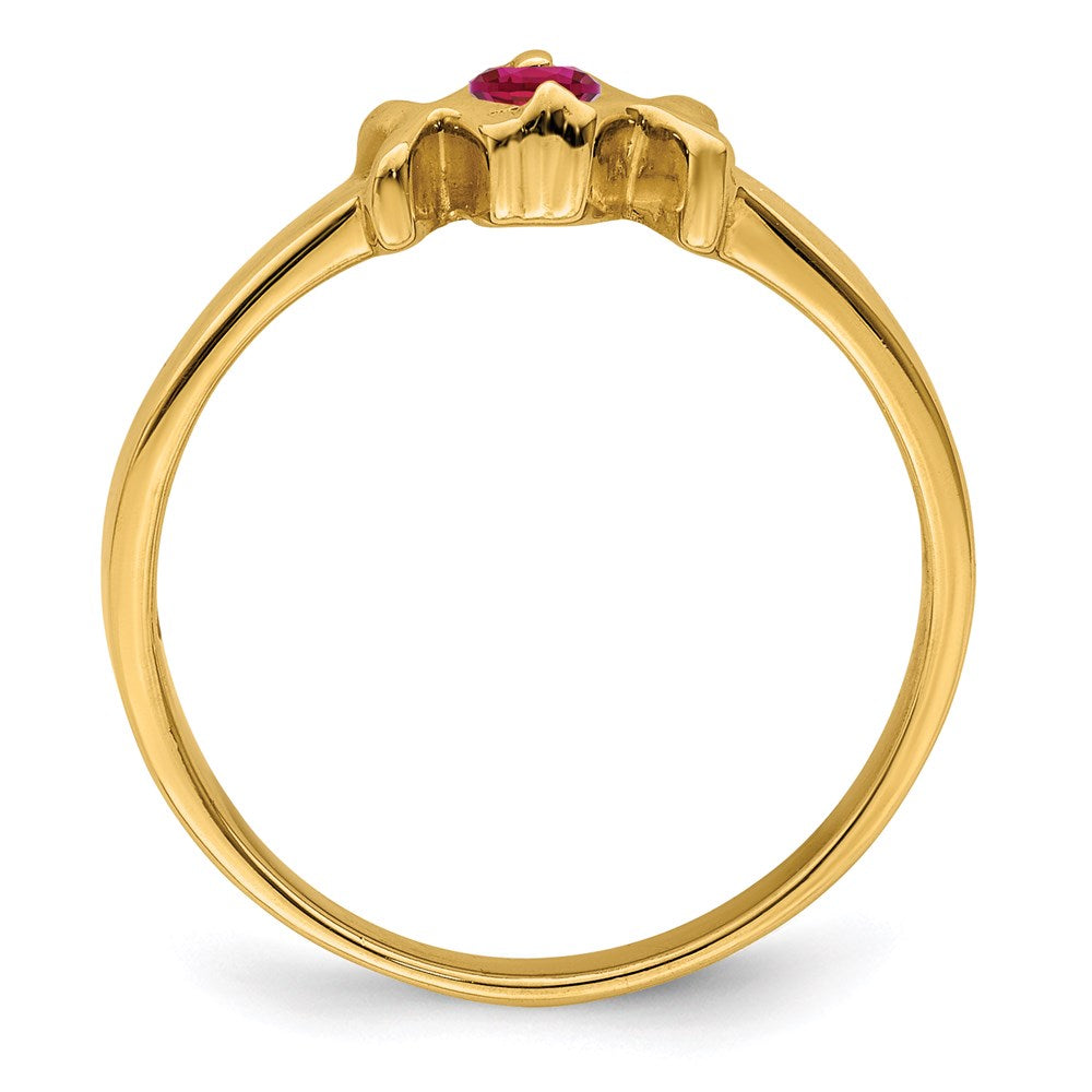 14k 2.5mm Synthetic Family Jewelry Ring