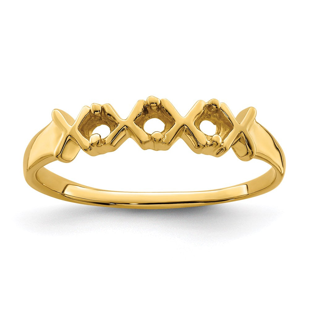 14k Synthetic Family Jewelry Ring