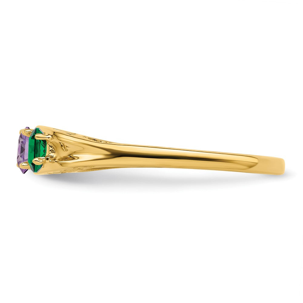14k Synthetic Family Jewelry Ring