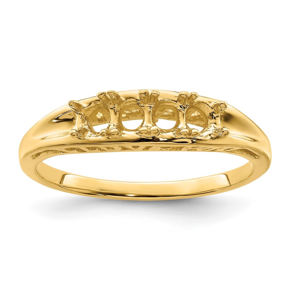 14k Synthetic Family Jewelry Ring