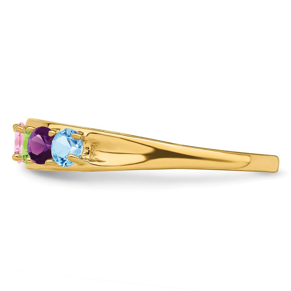 14k Synthetic Family Jewelry Ring