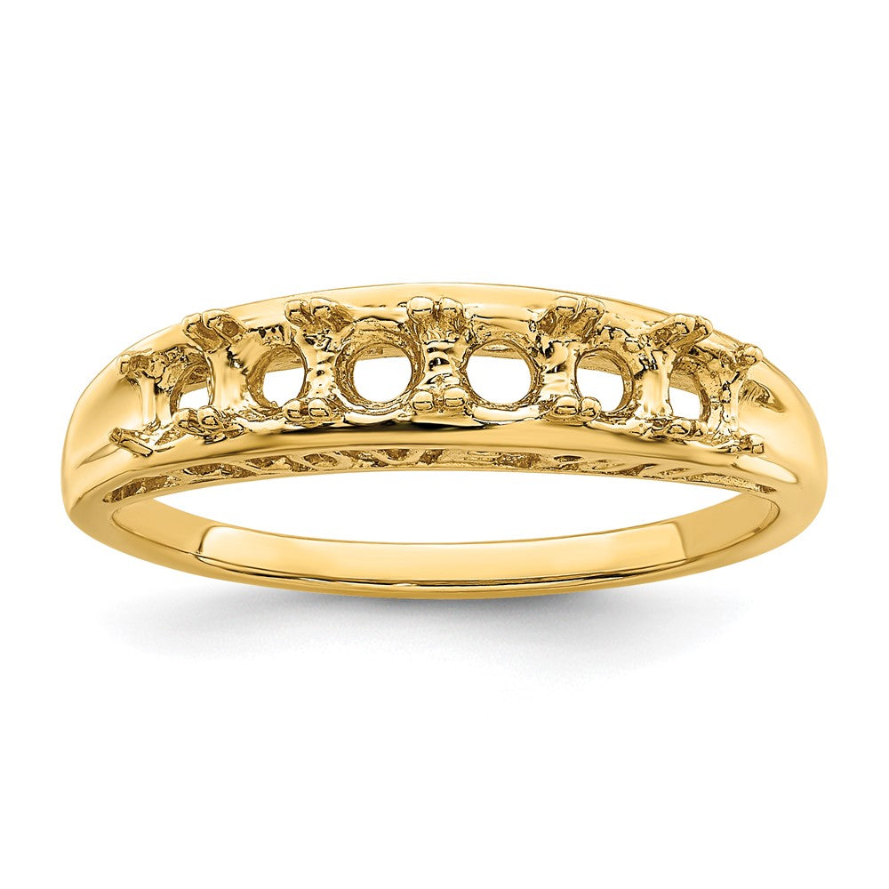 14k Synthetic Family Jewelry Ring