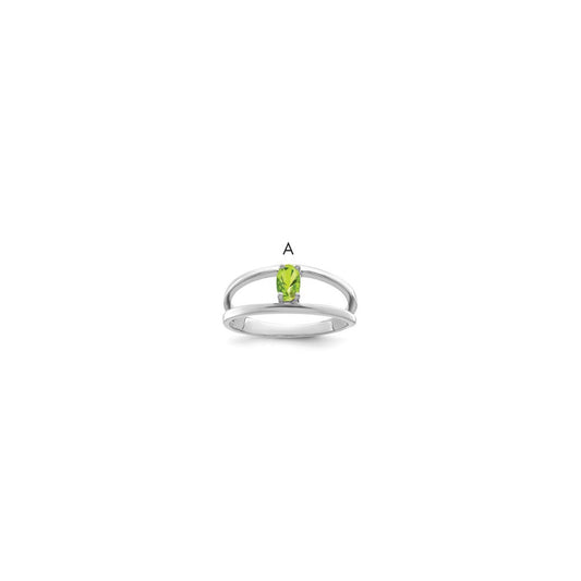 Sterling Silver Rhodium-plated Family Jewelry Ring