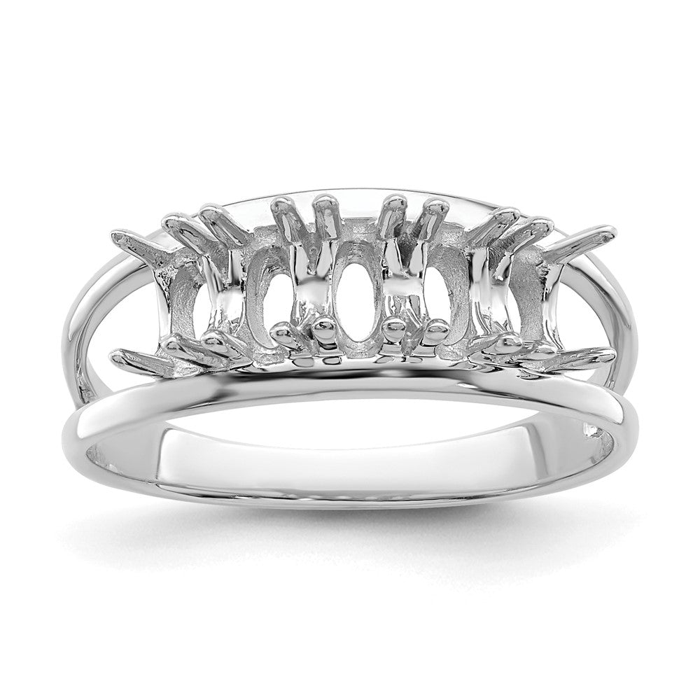 Sterling Silver Rhodium-plated Family Jewelry Ring
