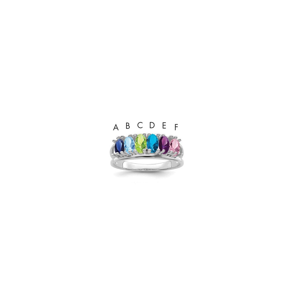 Sterling Silver Rhodium-platedFamily Jewelry Mounting