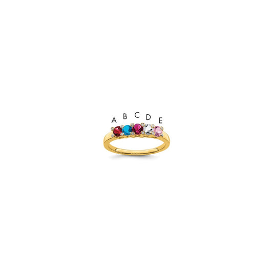 14K Family Jewelry Diamond Semi-Set Ring