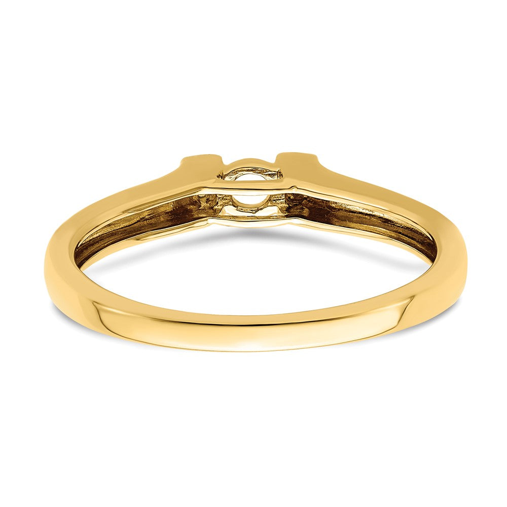 14K Family Jewelry Genuine Stone & Diamond Set Ring