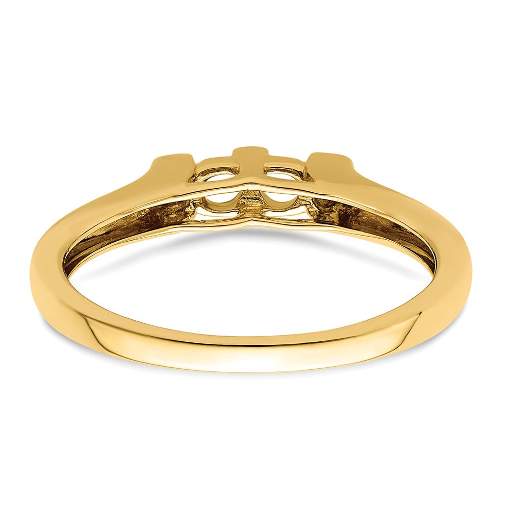14K Family Jewelry Genuine Stone & Diamond Set Ring