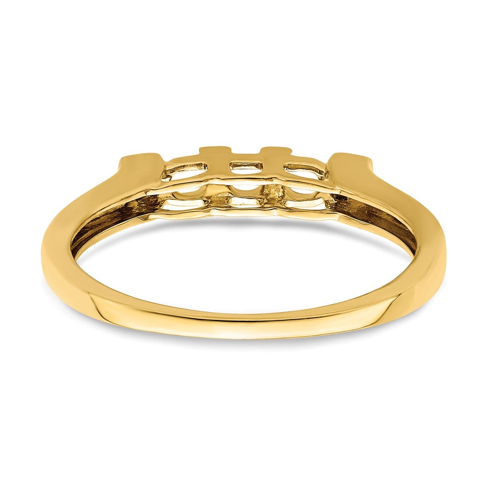 14K Family Jewelry Genuine Stone & Diamond Set Ring