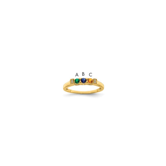 14K Family Jewelry Diamond Semi-Set Ring