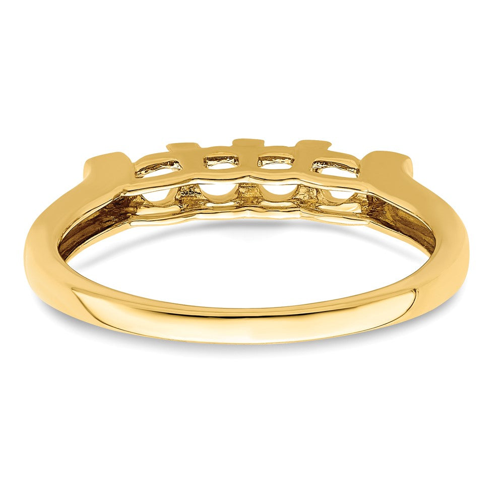 14K Family Jewelry Genuine Stone & Diamond Set Ring