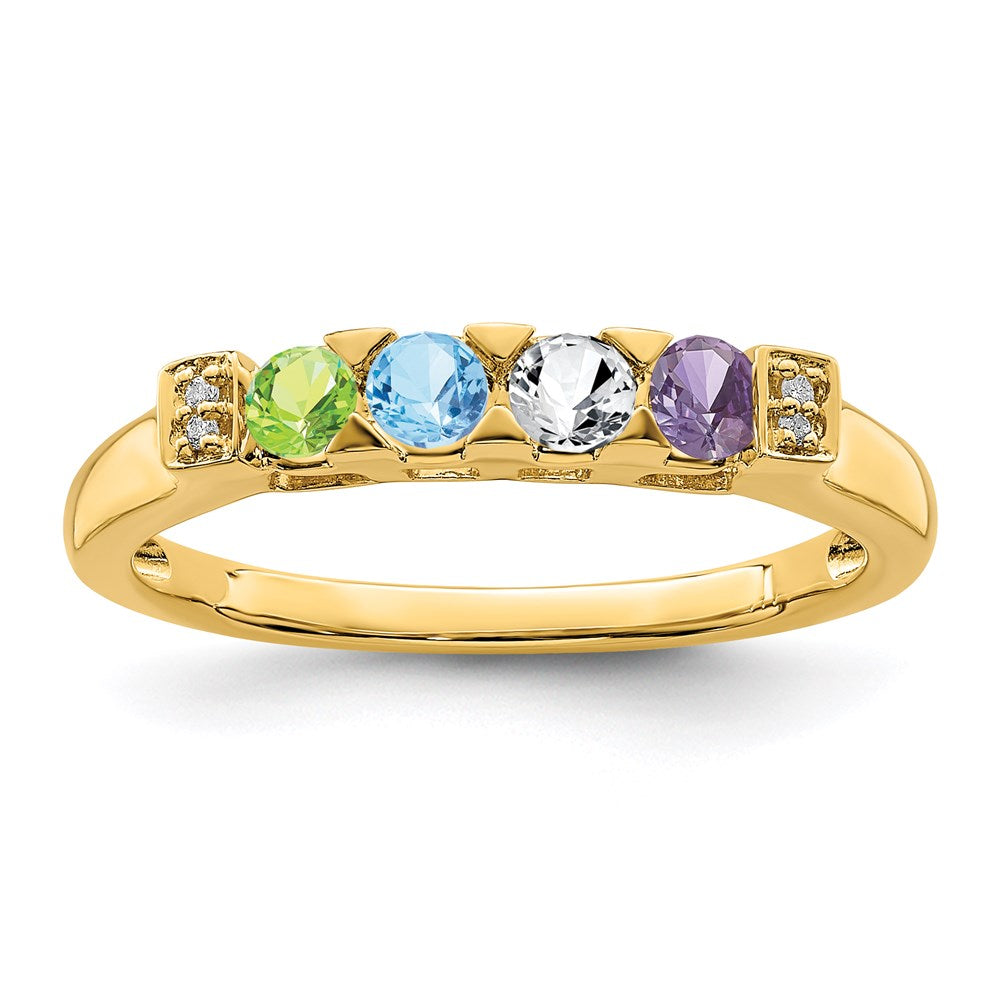 14K Family Jewelry Diamond Semi-Set Ring