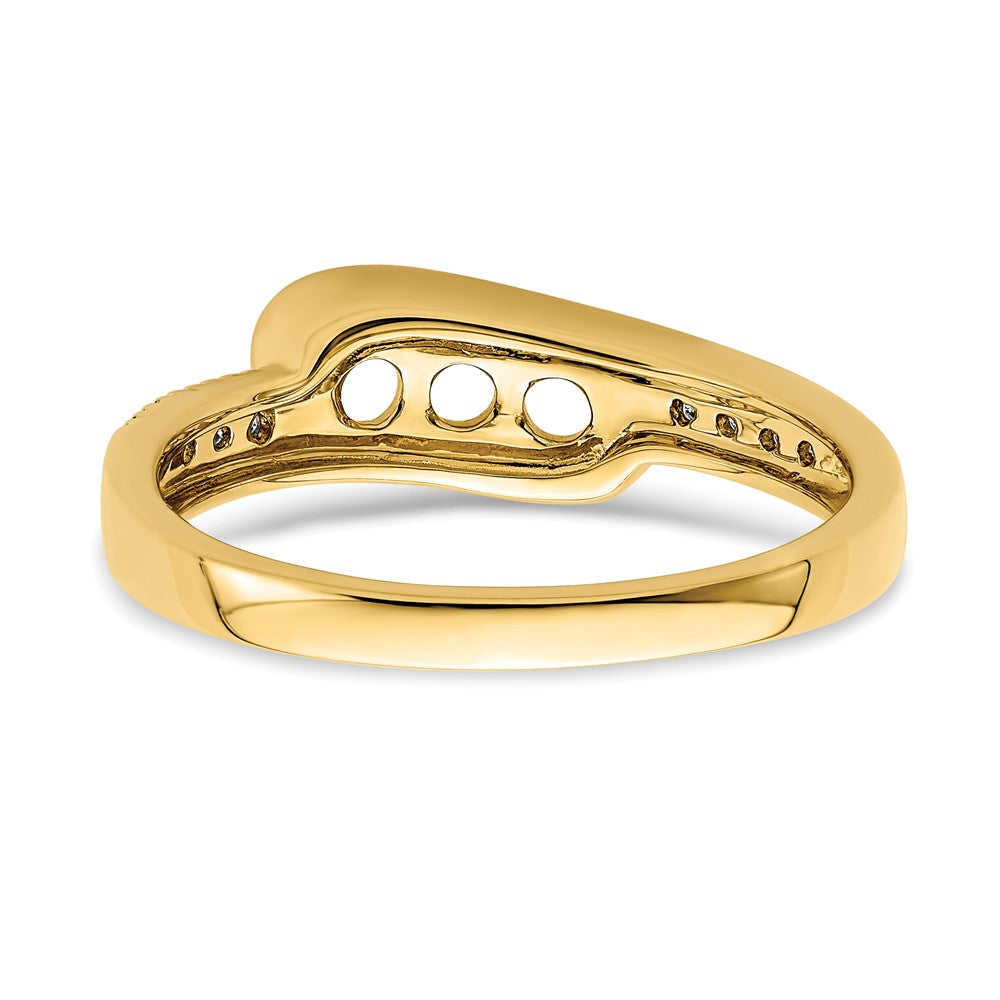14K Family Jewelry Genuine Stone & Diamond Set Ring
