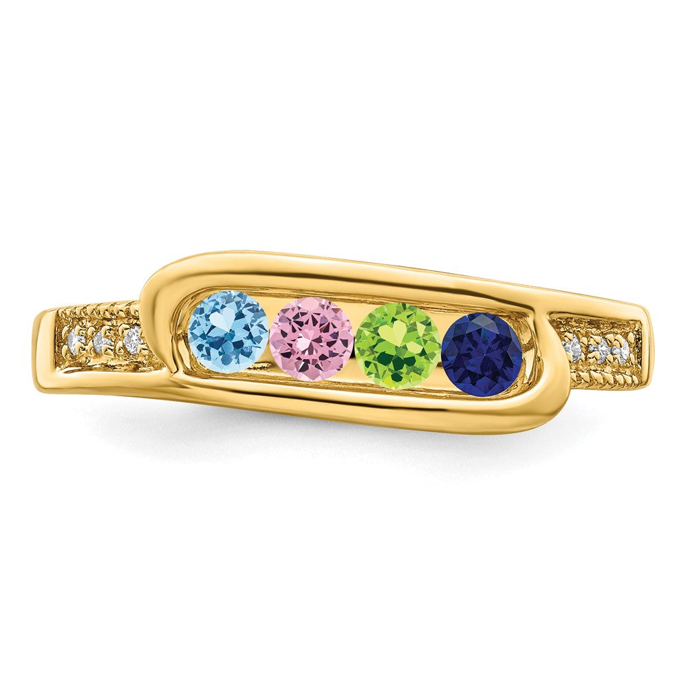 14K Family Jewelry Diamond Semi-Set Ring