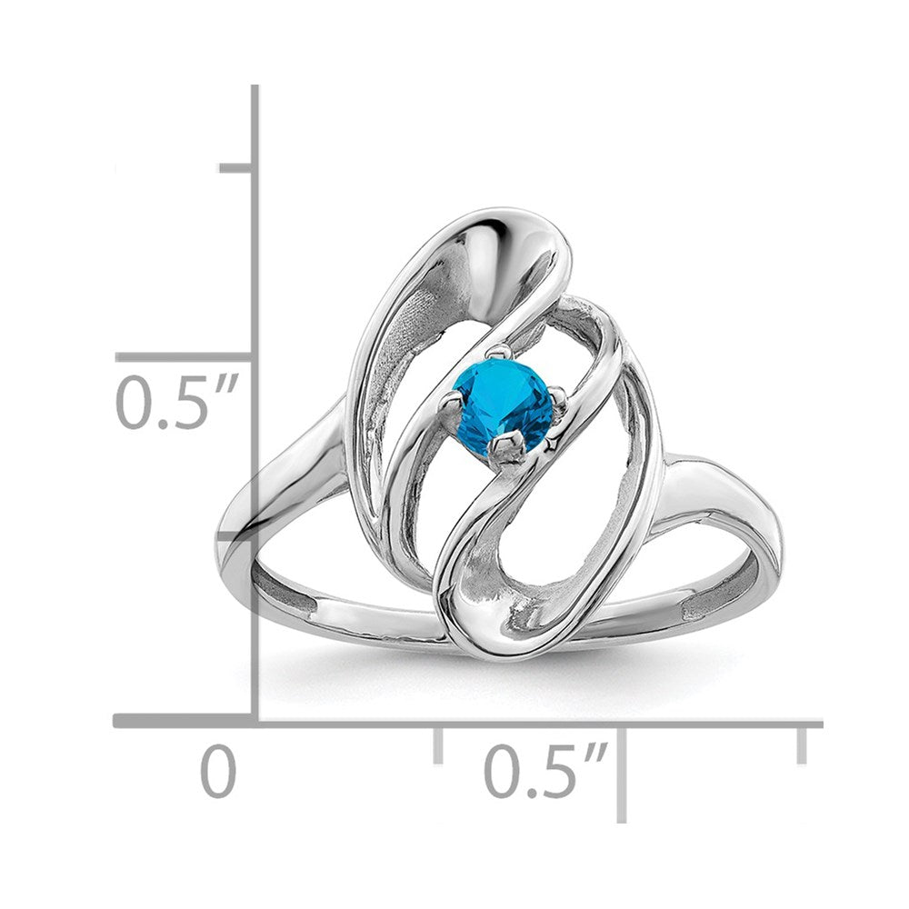 Sterling Silver Rhodium-plated Family Jewelry Ring