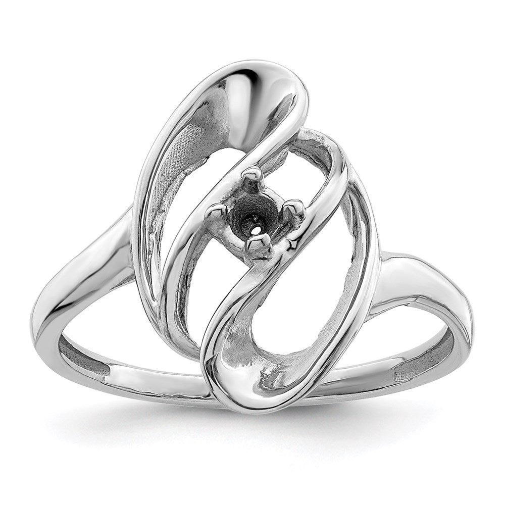 14k White Gold 3mm Synthetic family jewelry ring