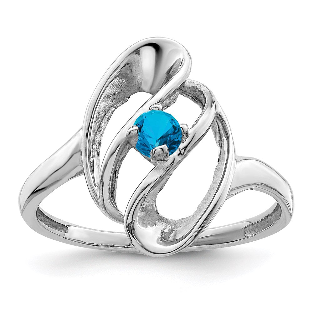 14k White Gold Family Jewelry Ring