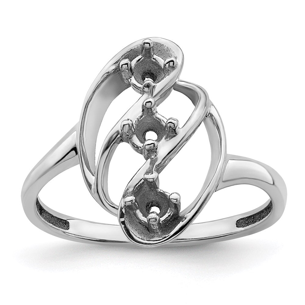 14k White Gold Family Jewelry Ring
