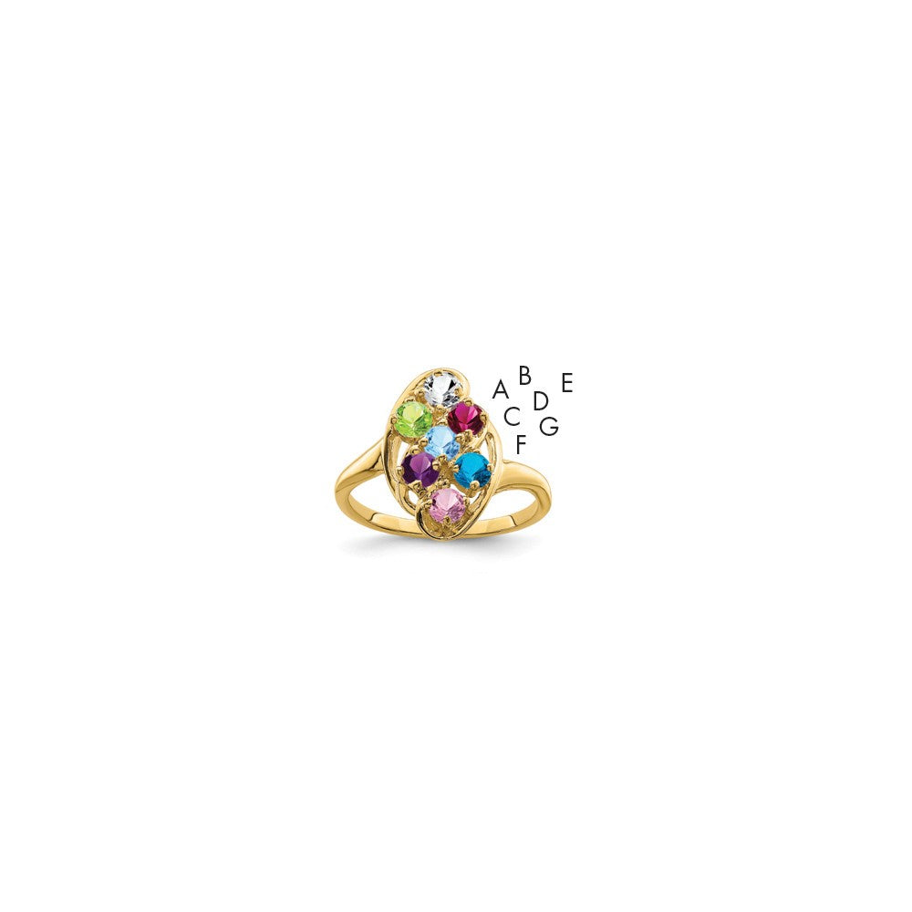 14k Family Jewelry Ring