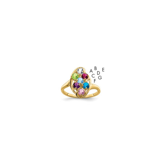 14k Family Jewelry Ring