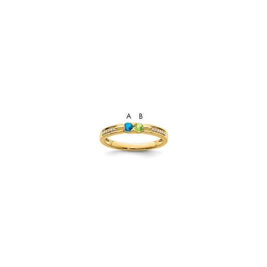 14K Family Jewelry Diamond Semi-Set Ring