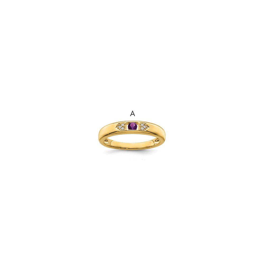 14K Family Jewelry Diamond Semi-Set Ring